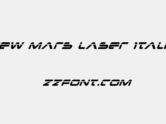 New Mars Laser Italic