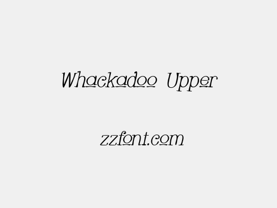 Whackadoo Upper