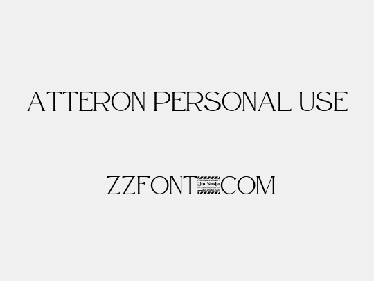 Atteron Personal Use