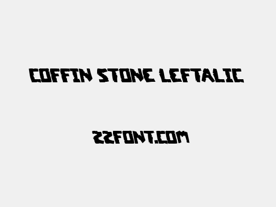 Coffin Stone Leftalic
