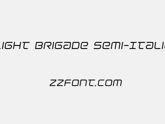 Light Brigade Semi-Italic
