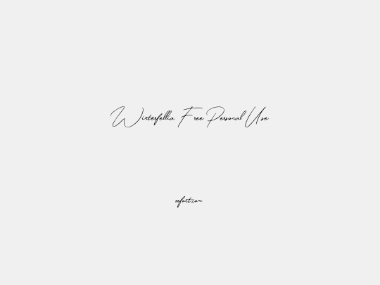 Winterfellia Free Personal Use