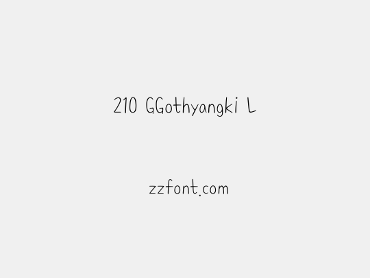 210 GGothyangki L