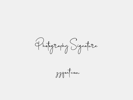 Photography Signature