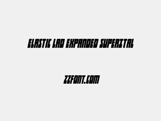 Elastic Lad Expanded SuperItal