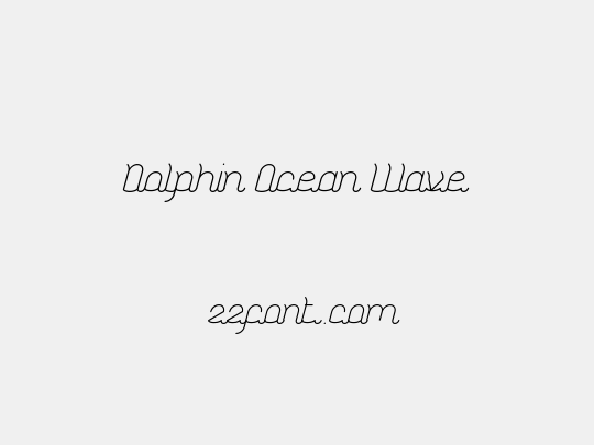 Dolphin Ocean Wave