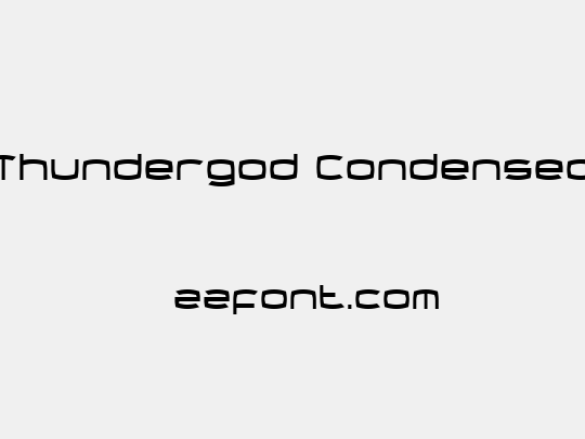 Thundergod Condensed