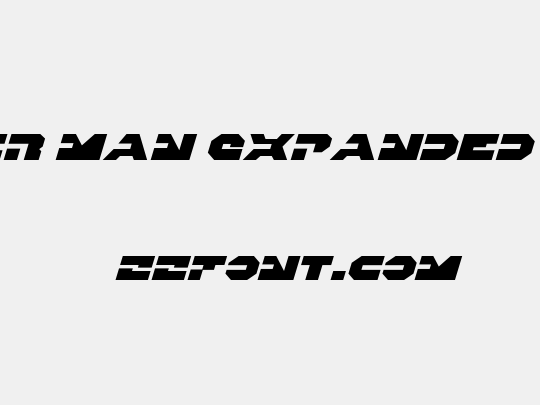 Trigger Man Expanded Italic