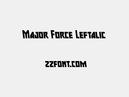 Major Force Leftalic