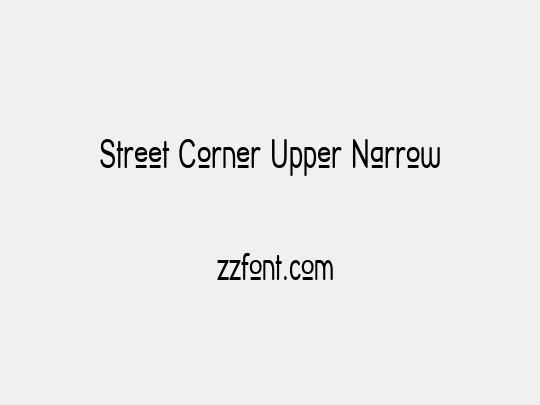 Street Corner Upper Narrow