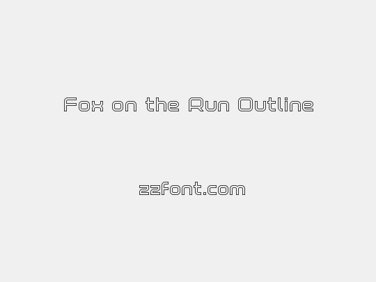 Fox on the Run Outline