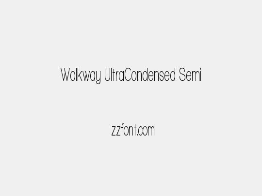 Walkway UltraCondensed Semi