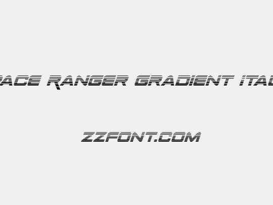 Space Ranger Gradient Italic