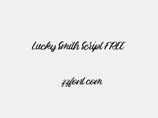 Lucky Smith Script FREE