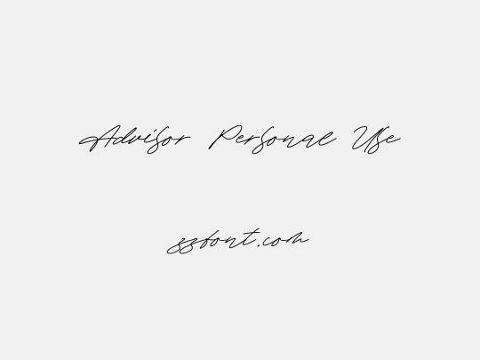 Advisor Personal Use