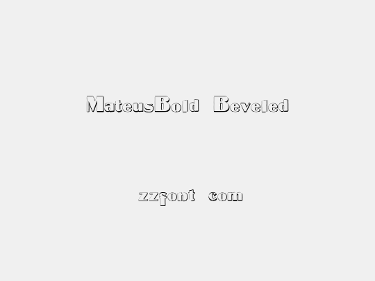 MateusBold Beveled