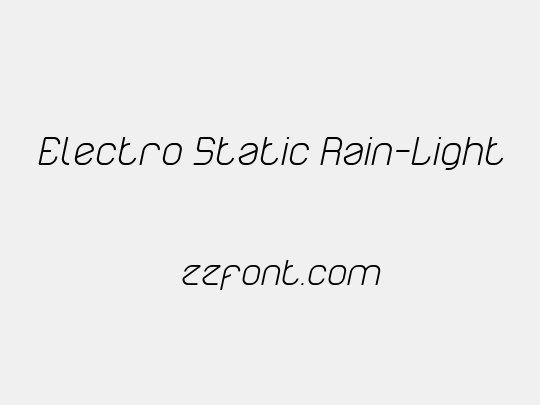 Electro Static Rain-Light