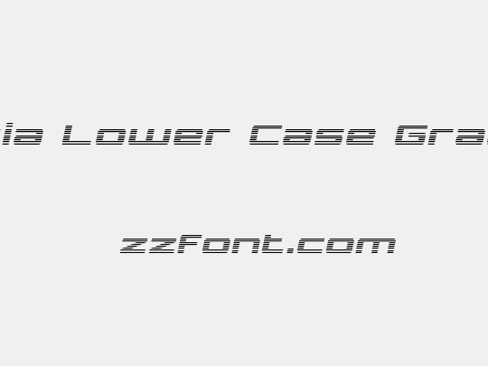 Phoenicia Lower Case Gradient Italic
