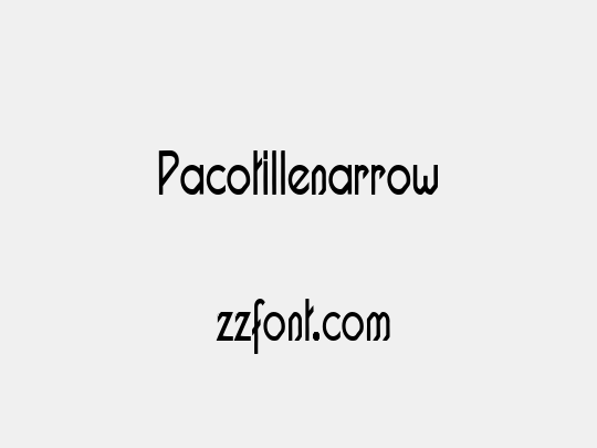 Pacotillenarrow