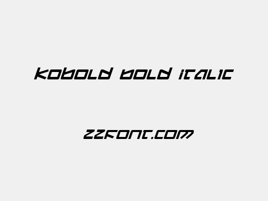 Kobold Bold Italic