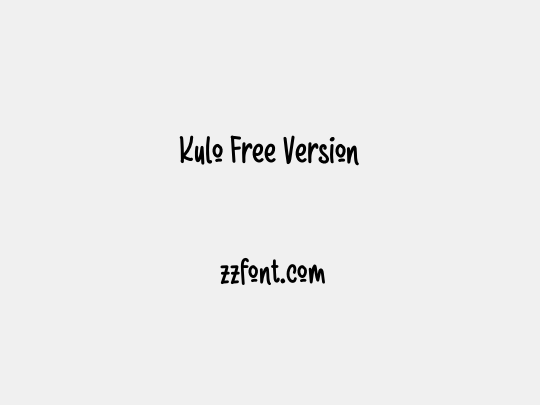 Kulo Free Version