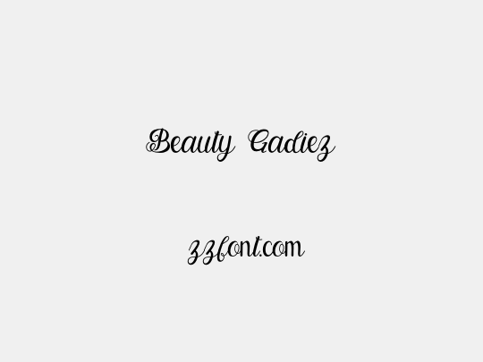 Beauty Gadiez