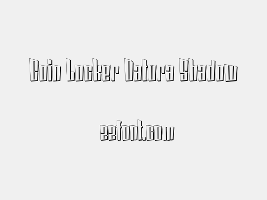 Coin Locker Datura Shadow