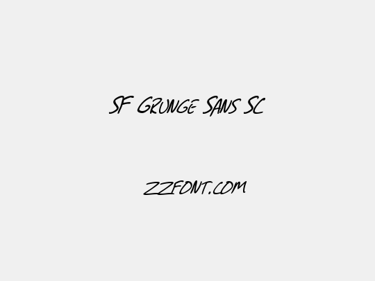 SF Grunge Sans SC