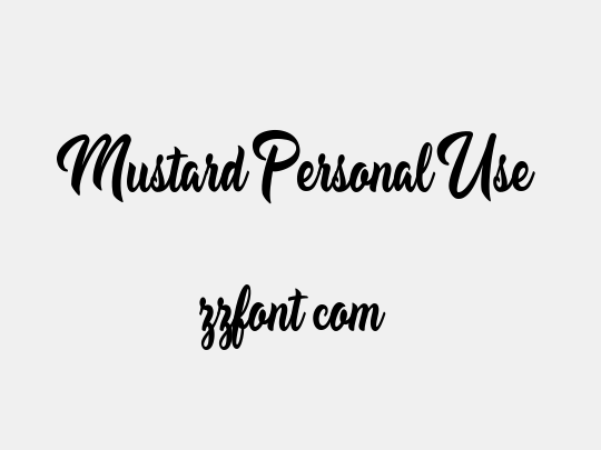 Mustard Personal Use