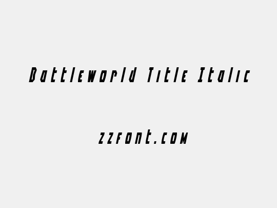 Battleworld Title Italic