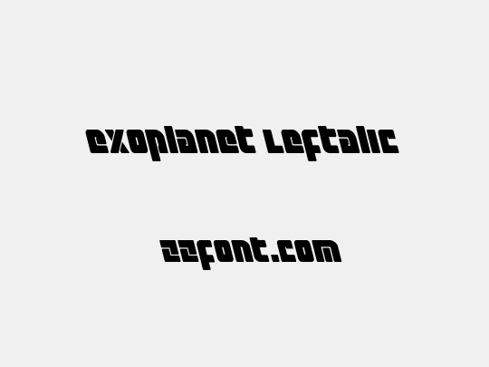 Exoplanet Leftalic