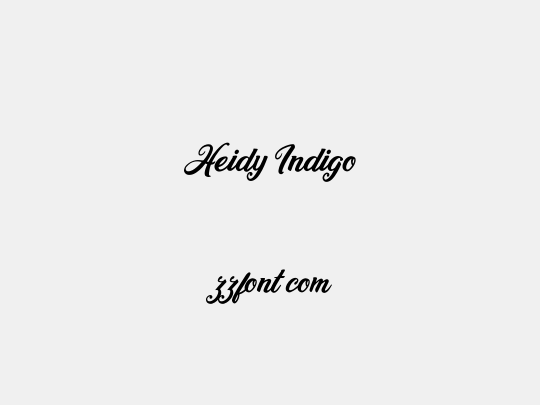 Heidy Indigo