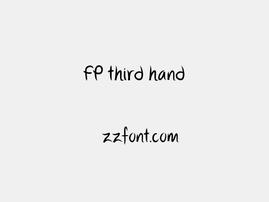FP third hand