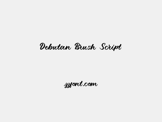 Debutan Brush Script