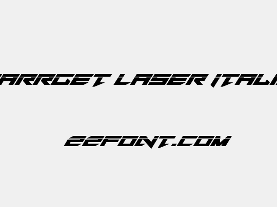 Tarrget Laser Italic