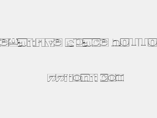 Negative Space Hollow