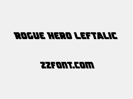 Rogue Hero Leftalic