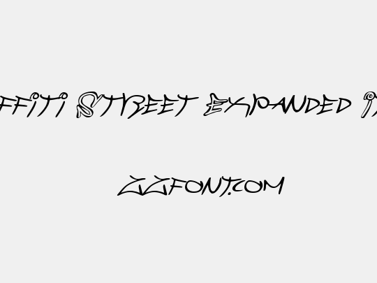 Graffiti Street Expanded Italic
