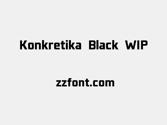 Konkretika Black WIP