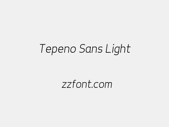 Tepeno Sans Light