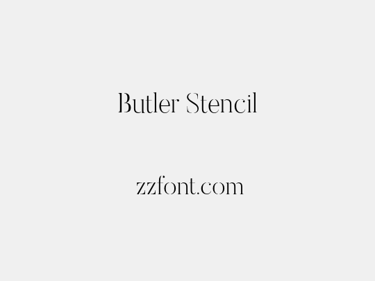 Butler Stencil