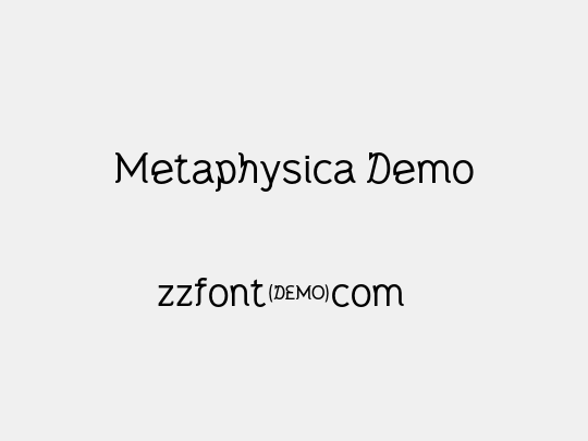 Metaphysica Demo