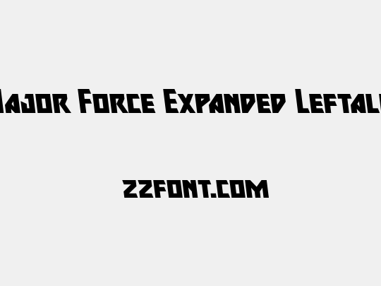 Major Force Expanded Leftalic