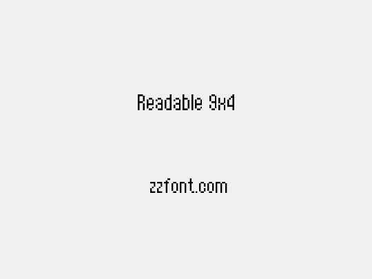 Readable 9x4