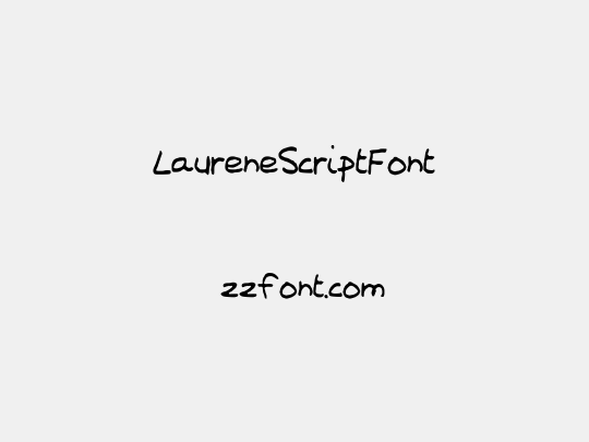 LaureneScriptFont