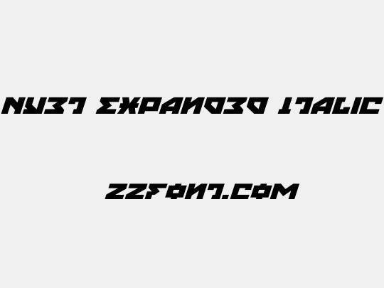Nyet Expanded Italic