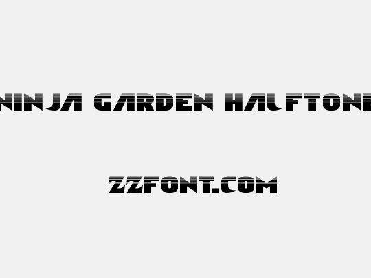 Ninja Garden Halftone