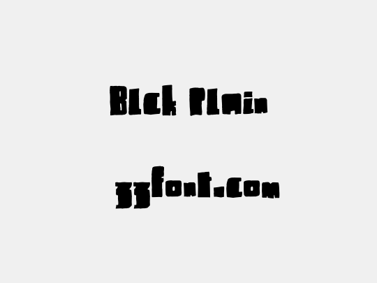 Blck Plain