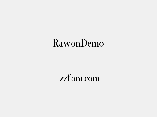 RawonDemo