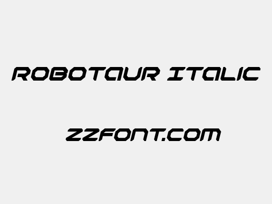Robotaur Italic